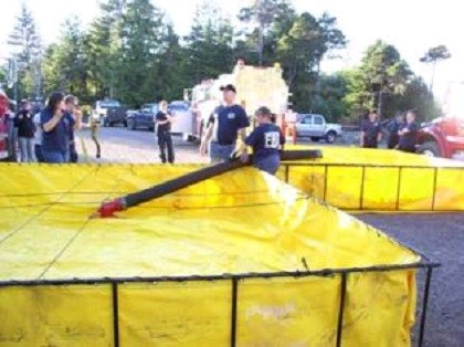 Draining Water form Trough